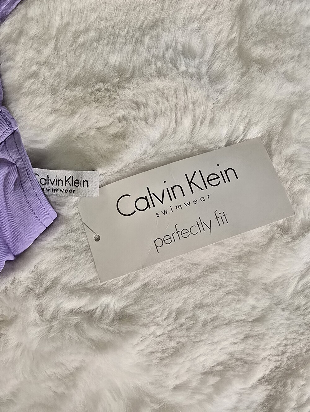 Calvin Klein Lavender Rauched Underwire Bikini Top - Picture 8 of 10